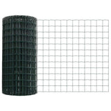 vidaXL Euro Hek Groen 1000 x 180 cm PVC-gelaagd ijzer