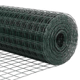 vidaXL Euro Hek Groen 1000 x 180 cm PVC-gelaagd ijzer