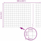 vidaXL Euro Hek Groen 1000 x 180 cm PVC-gelaagd ijzer