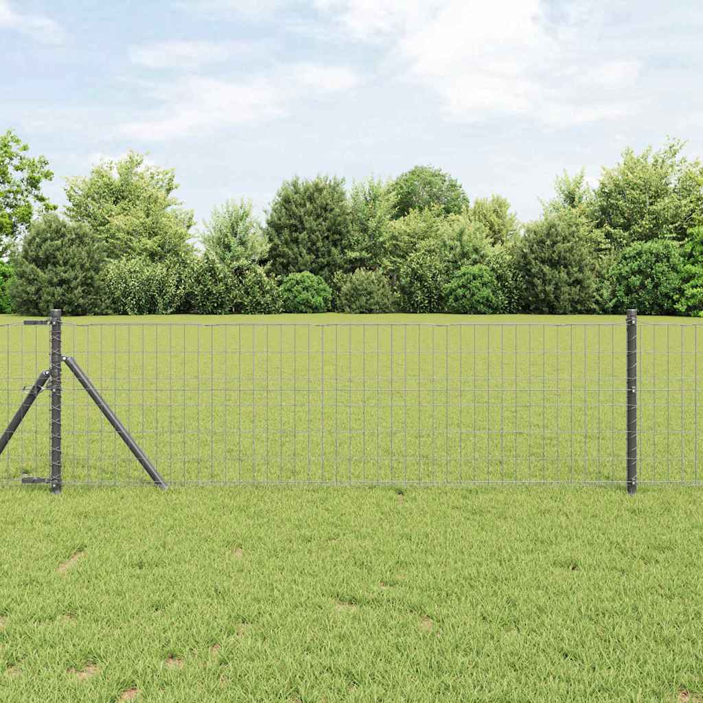 vidaXL Euro Hek Groen 1000 x 180 cm PVC-gelaagd ijzer