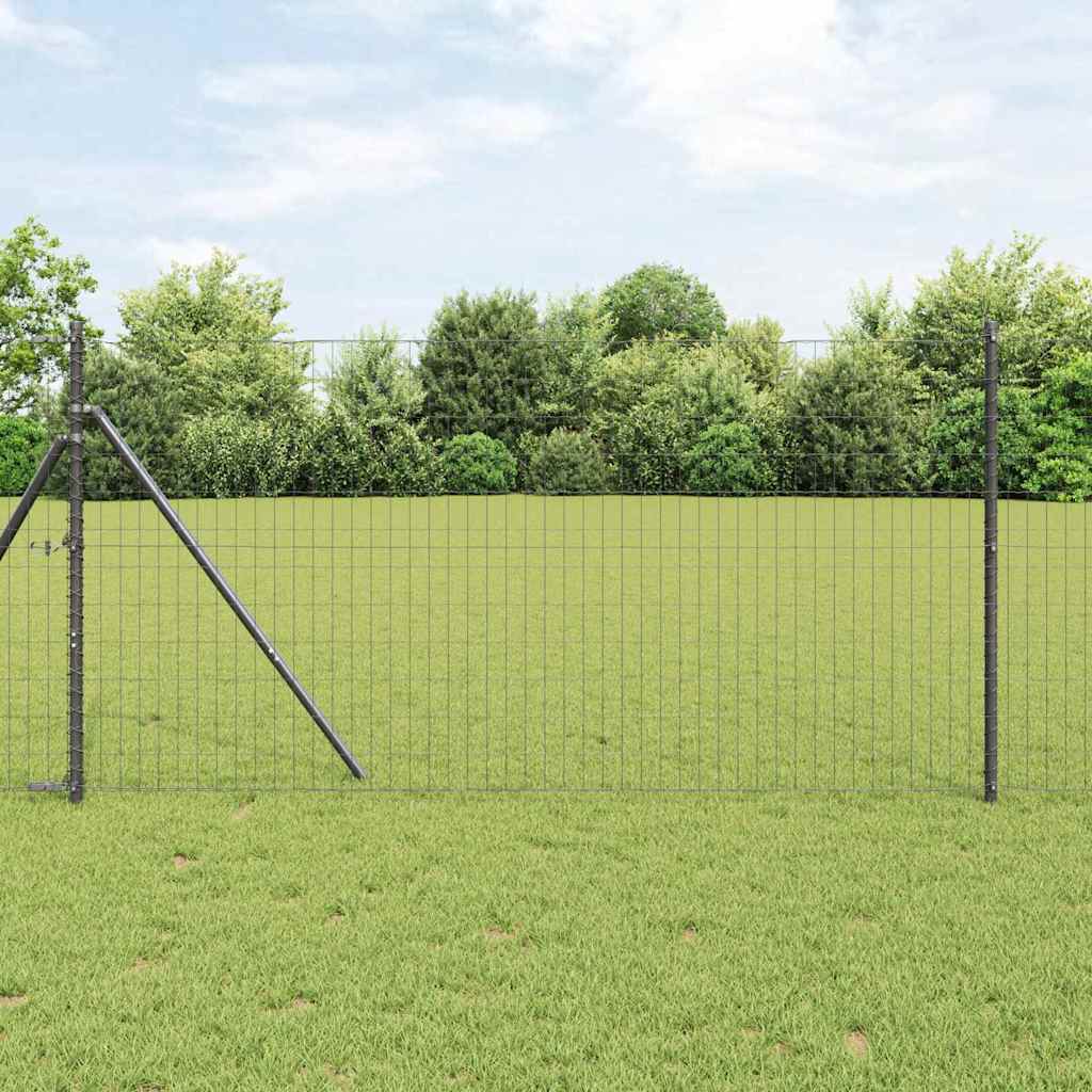 vidaXL Euro Hek Groen 1000 x 180 cm PVC-gelaagd ijzer