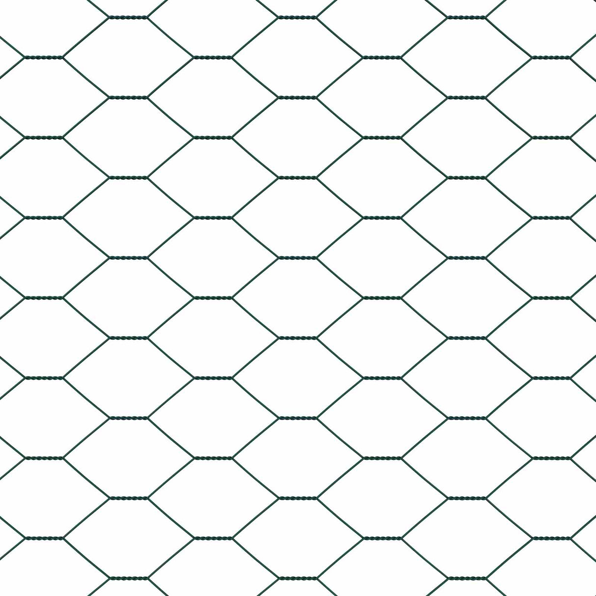 vidaXL Hexagon Hek Groen 0,4 x 10 m PVC
