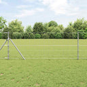 vidaXL Weidehekwerk Zilver 25 x 0,8 m Gegalvaniseerd staal