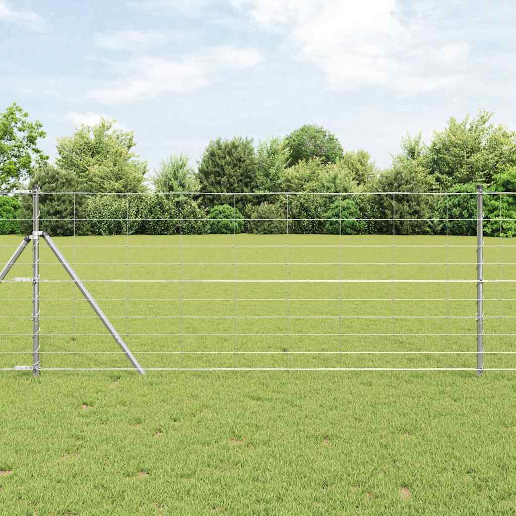 vidaXL Weidehekwerk Zilver 25 x 0,8 m Gegalvaniseerd staal