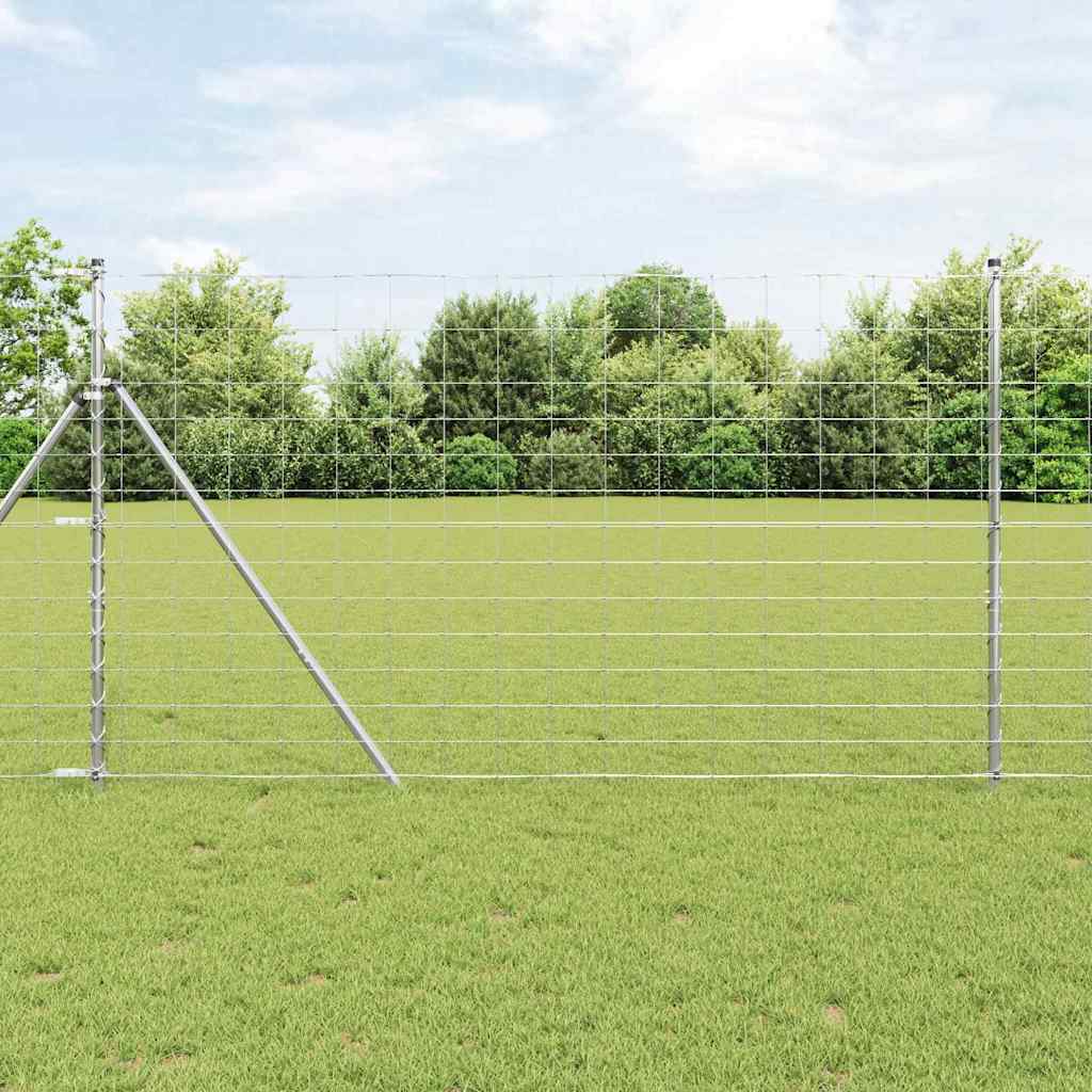 vidaXL Weidehekwerk Zilver 25 x 0,8 m Gegalvaniseerd staal