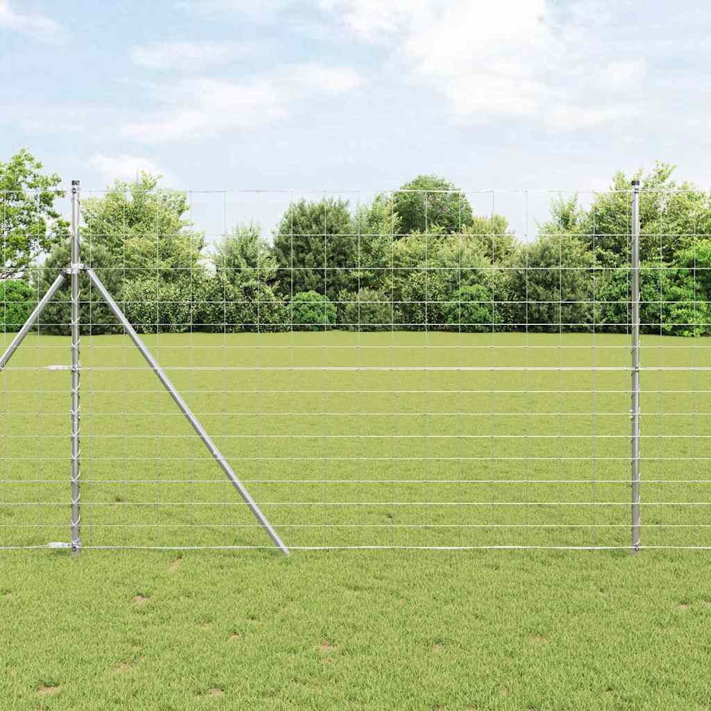vidaXL Weidehekwerk Zilver 25 x 0,8 m Gegalvaniseerd staal