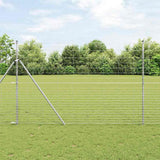 vidaXL Weidehekwerk Zilver 25 x 0,8 m Gegalvaniseerd staal