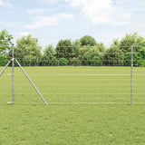 vidaXL Weidehekwerk Zilver 25 x 0,8 m Gegalvaniseerd staal