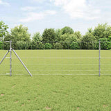 vidaXL Weidehekwerk Zilver 25 x 0,8 m Gegalvaniseerd staal