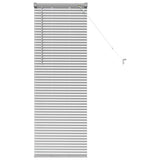 vidaXL Venetiaanse Jaloezieën Zilver 130 x 40 cm Aluminium
