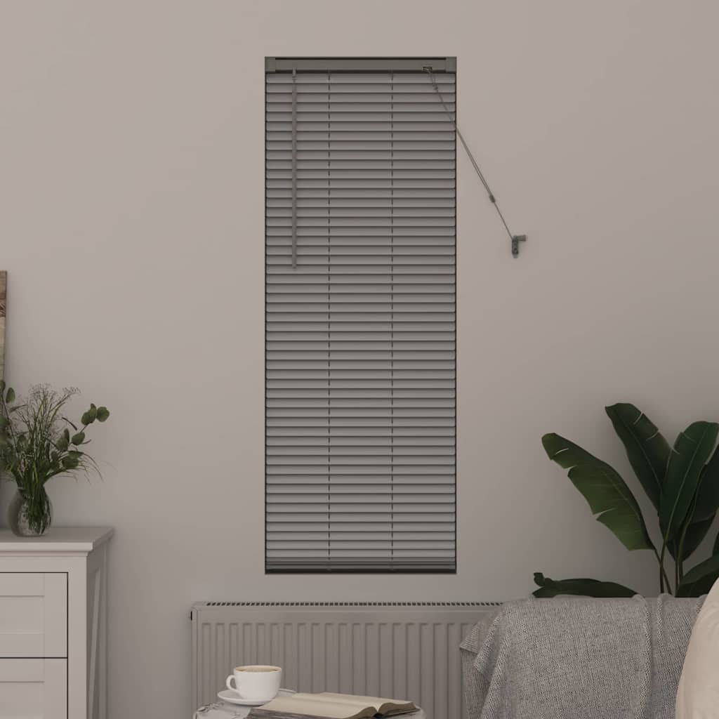 vidaXL Venetiaanse Jaloezieën Zilver 130 x 40 cm Aluminium