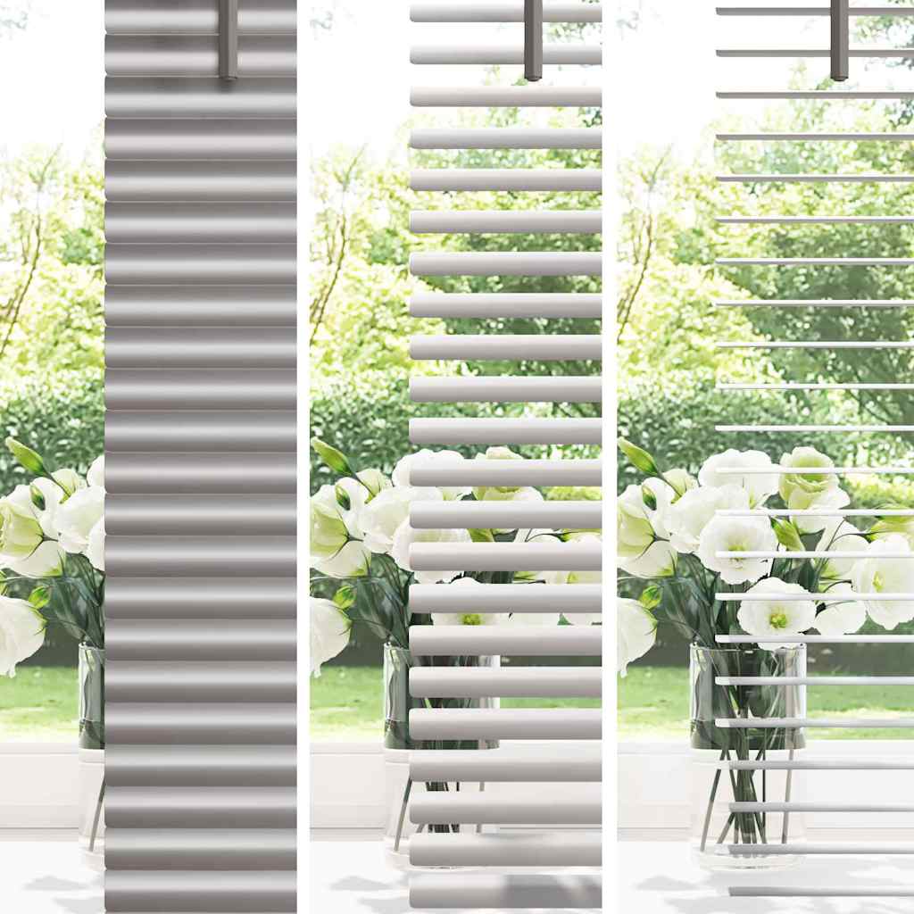 vidaXL Venetiaanse Jaloezieën Zilver 130 x 40 cm Aluminium