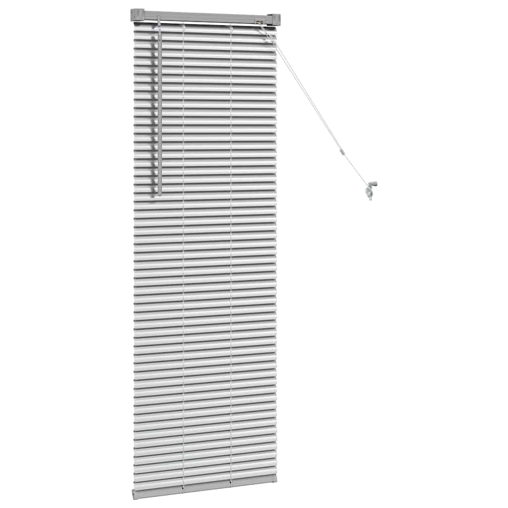 vidaXL Venetiaanse Jaloezieën Zilver 130 x 40 cm Aluminium
