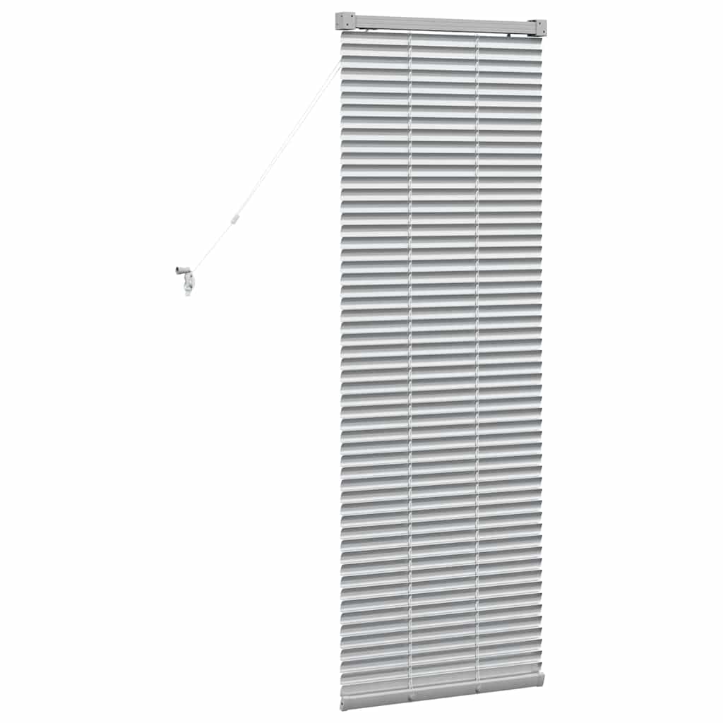 vidaXL Venetiaanse Jaloezieën Zilver 130 x 40 cm Aluminium