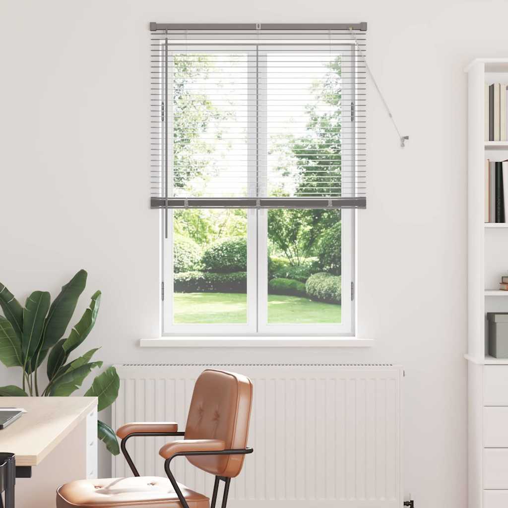 vidaXL Venetiaanse Jaloezieën Zilver 130 x 40 cm Aluminium