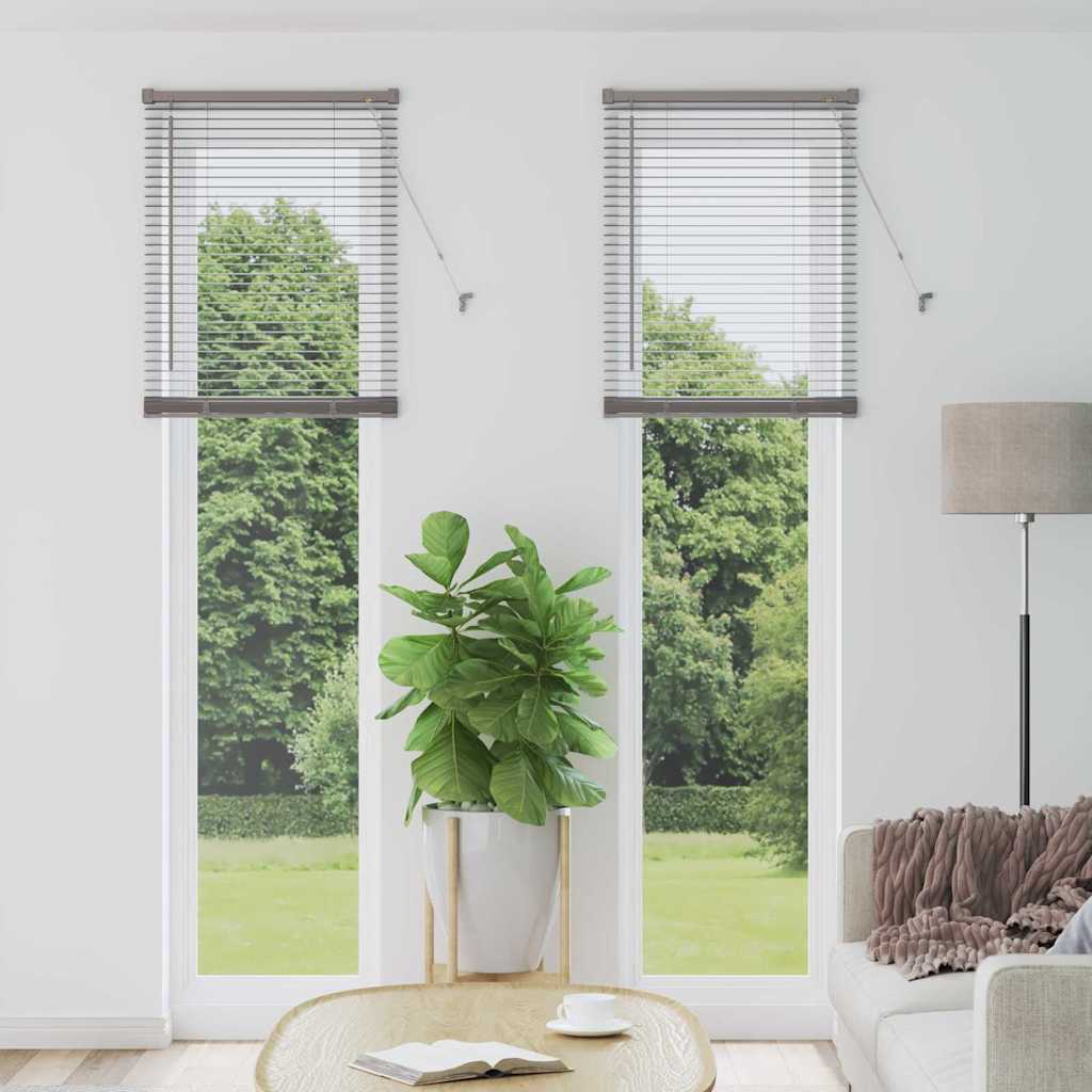 vidaXL Venetiaanse Jaloezieën Zilver 130 x 40 cm Aluminium