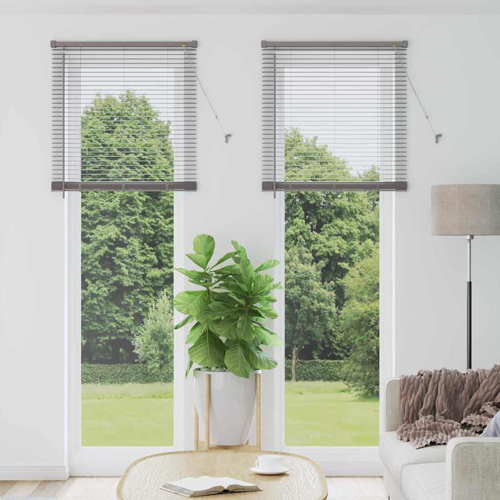vidaXL Venetiaanse Jaloezieën Zilver 130 x 40 cm Aluminium