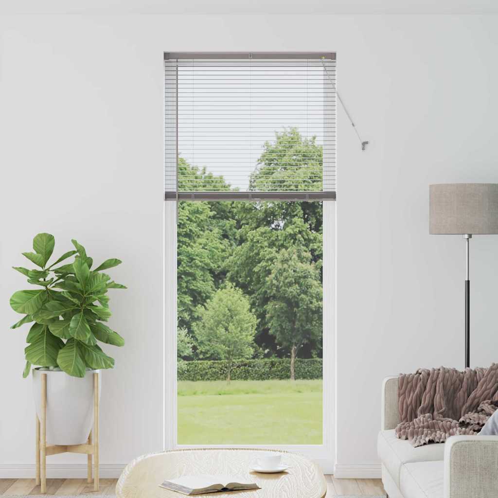 vidaXL Venetiaanse Jaloezieën Zilver 130 x 40 cm Aluminium