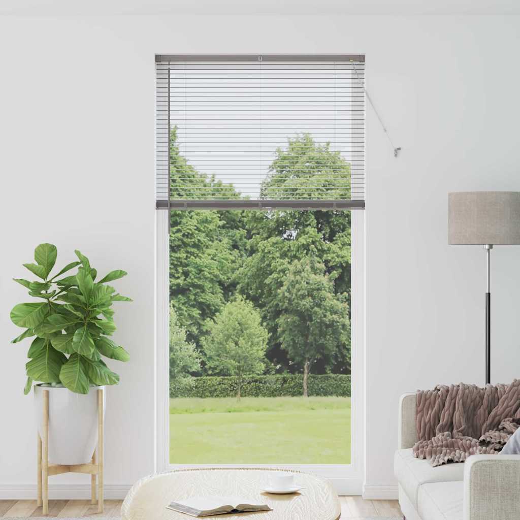 vidaXL Venetiaanse Jaloezieën Zilver 130 x 40 cm Aluminium