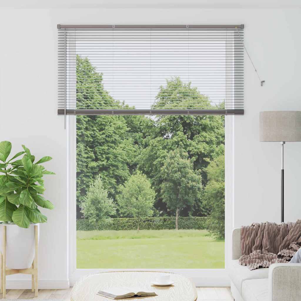 vidaXL Venetiaanse Jaloezieën Zilver 130 x 40 cm Aluminium