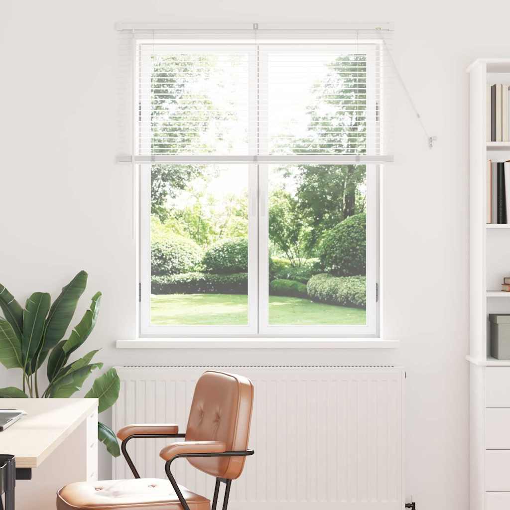 vidaXL Venetiaanse Jaloezieën Zilver 130 x 40 cm Aluminium
