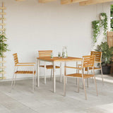 vidaXL Eettafel Bruin 90 x 90 x 75 cm Massief Acacia Hout