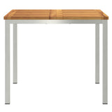 vidaXL Eettafel Bruin 90 x 90 x 75 cm Massief Acacia Hout