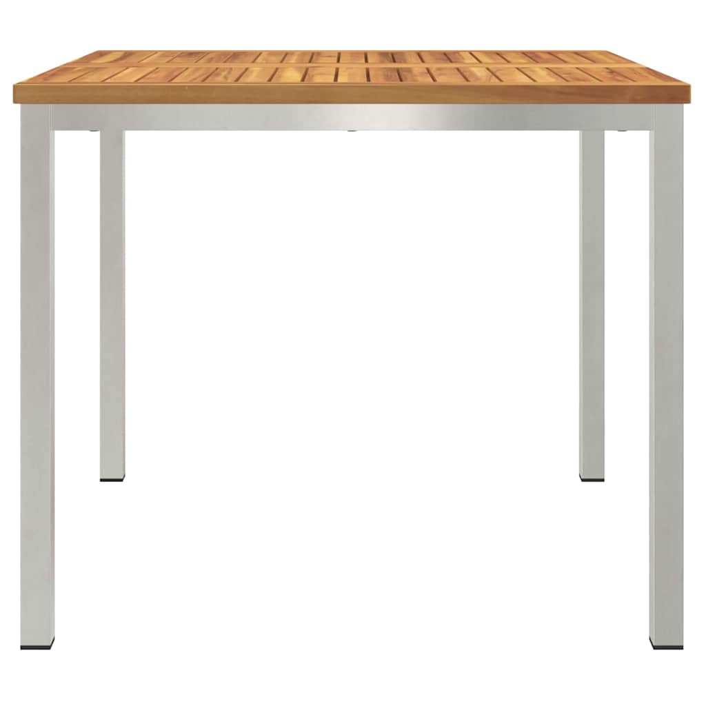 vidaXL Eettafel Bruin 90 x 90 x 75 cm Massief Acacia Hout