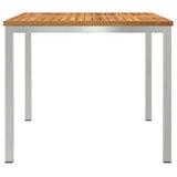 vidaXL Eettafel Bruin 90 x 90 x 75 cm Massief Acacia Hout