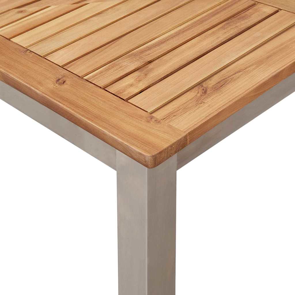 vidaXL Eettafel Bruin 90 x 90 x 75 cm Massief Acacia Hout