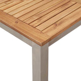 vidaXL Eettafel Bruin 90 x 90 x 75 cm Massief Acacia Hout