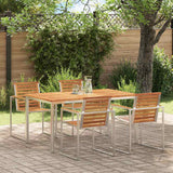 vidaXL Eettafel Bruin 90 x 90 x 75 cm Massief Acacia Hout