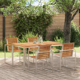 vidaXL Eettafel Bruin 90 x 90 x 75 cm Massief Acacia Hout