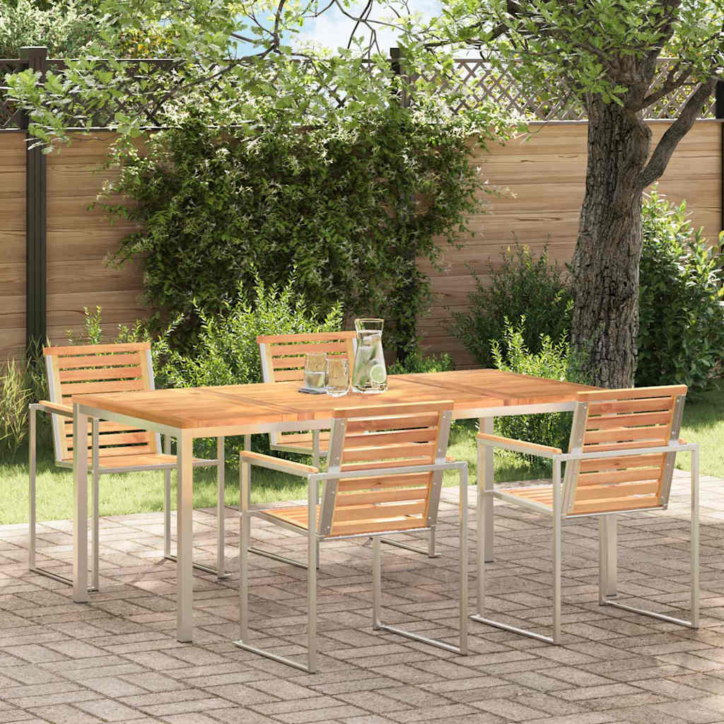 vidaXL Eettafel Bruin 90 x 90 x 75 cm Massief Acacia Hout