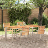 vidaXL Eettafel Bruin 90 x 90 x 75 cm Massief Acacia Hout