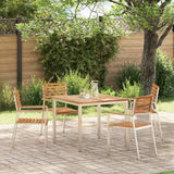 vidaXL Tuinstoel 6 pcs Olie Natuurlijk Massief Acacia Hout