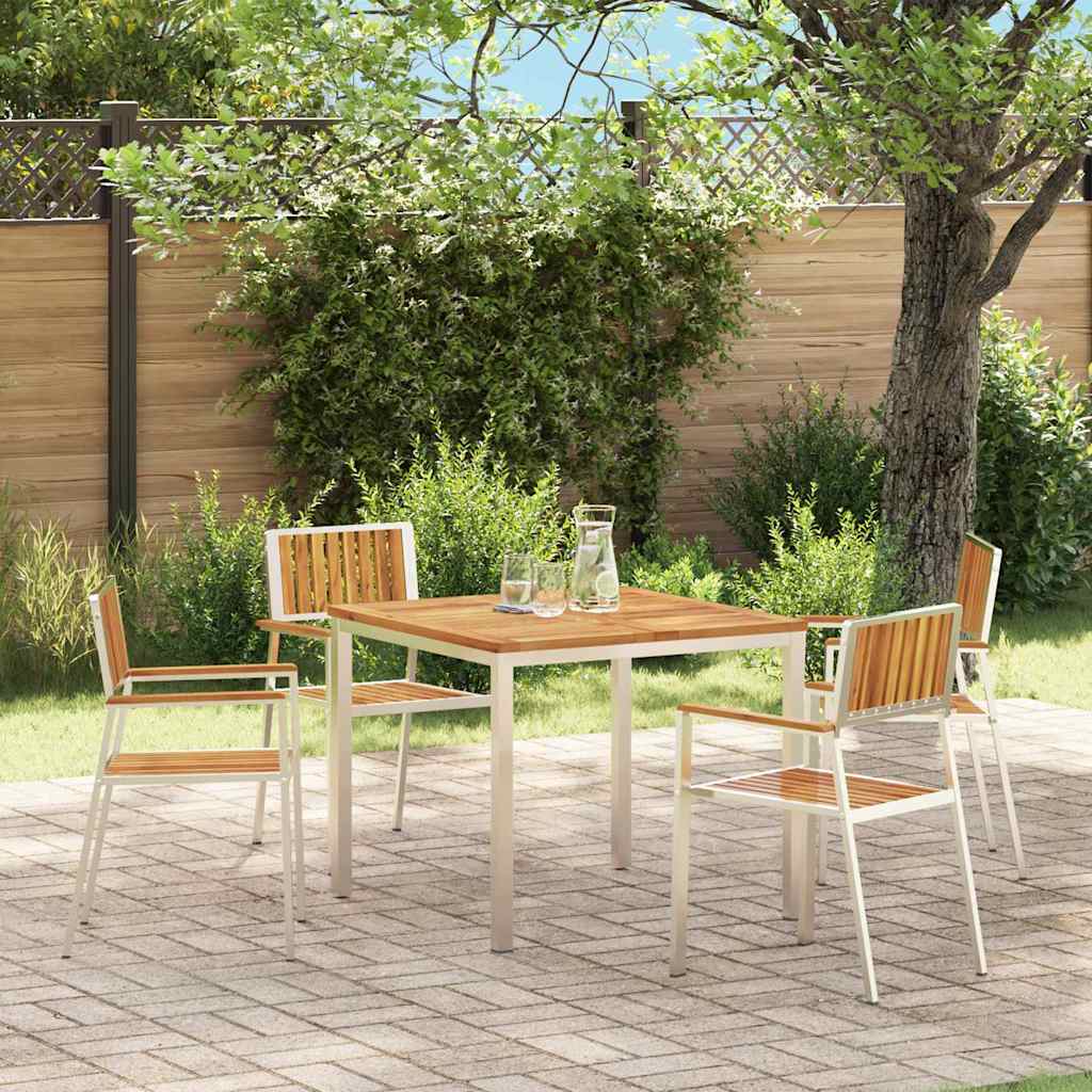 vidaXL Tuinstoel 6 pcs Bruin 56 x 54,5 x 87 cm Massief Acacia Hout