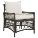 vidaXL Tuinstoel met kussen Zwart 73 x 61 x 77 cm poly rattan