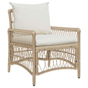 vidaXL Tuinstoel met kussen Zwart 73 x 61 x 77 cm poly rattan