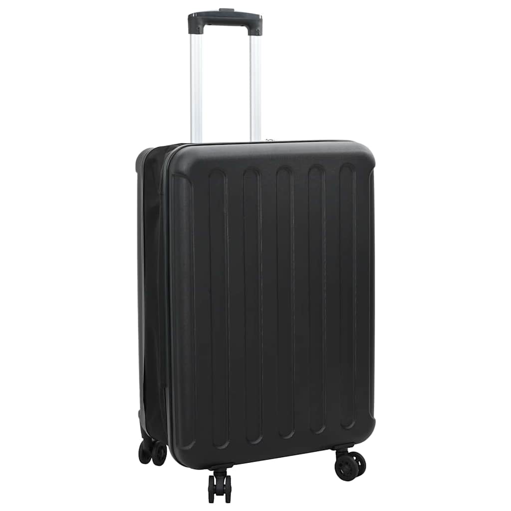 vidaXL Suitcase with lock Black 34 x 23 x 55.5 cm ABS Plastic