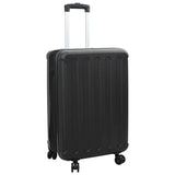 vidaXL Suitcase with lock Black 34 x 23 x 55.5 cm ABS Plastic