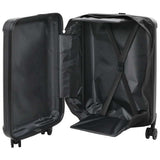 vidaXL Suitcase with lock Black 34 x 23 x 55.5 cm ABS Plastic