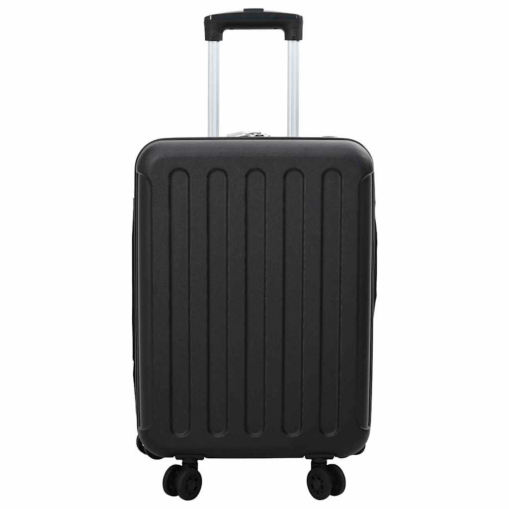 vidaXL Suitcase with lock Black 34 x 23 x 55.5 cm ABS Plastic