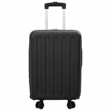 vidaXL Suitcase with lock Black 34 x 23 x 55.5 cm ABS Plastic