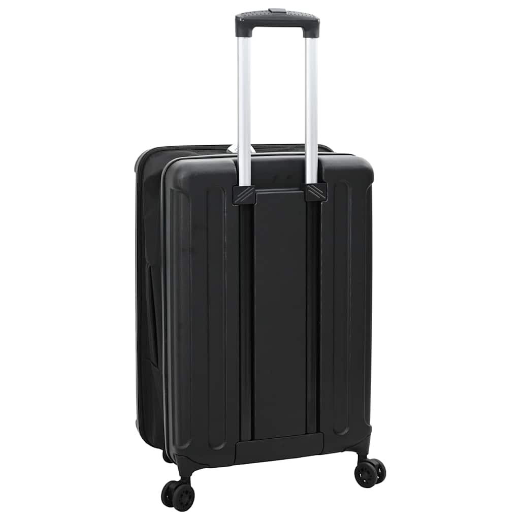 vidaXL Suitcase with lock Black 34 x 23 x 55.5 cm ABS Plastic