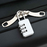 vidaXL Suitcase with lock Black 34 x 23 x 55.5 cm ABS Plastic