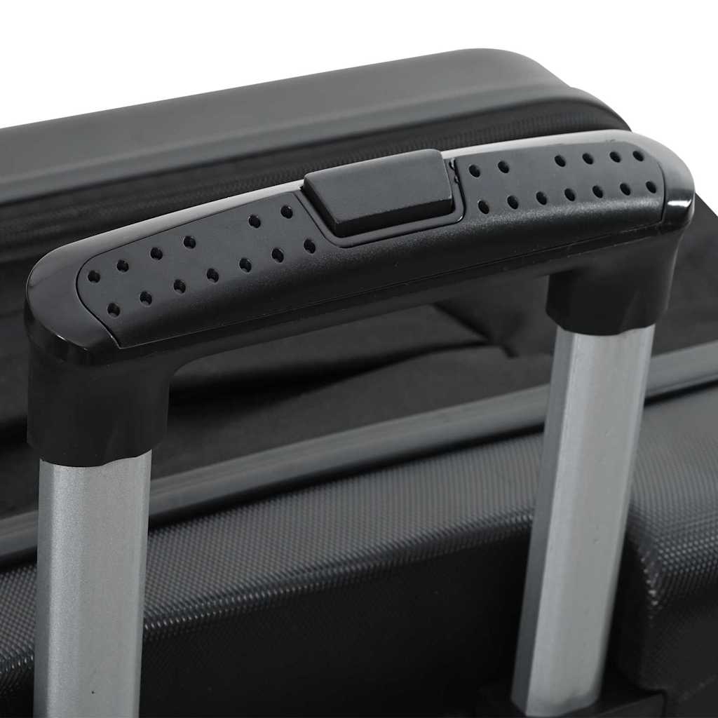vidaXL Suitcase with lock Black 34 x 23 x 55.5 cm ABS Plastic