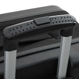 vidaXL Suitcase with lock Black 34 x 23 x 55.5 cm ABS Plastic