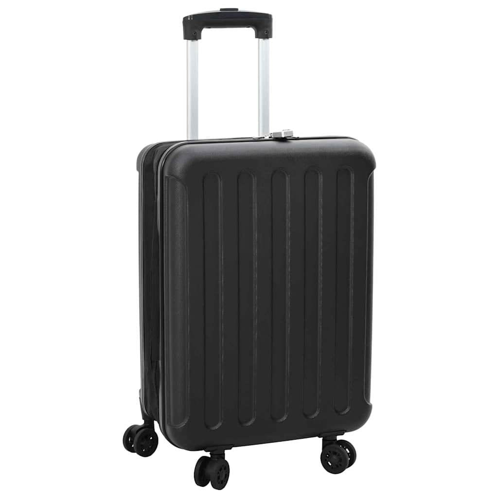 vidaXL Suitcase with lock Black 34 x 23 x 55.5 cm ABS Plastic