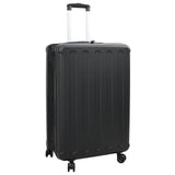 vidaXL Suitcase with lock Black 34 x 23 x 55.5 cm ABS Plastic